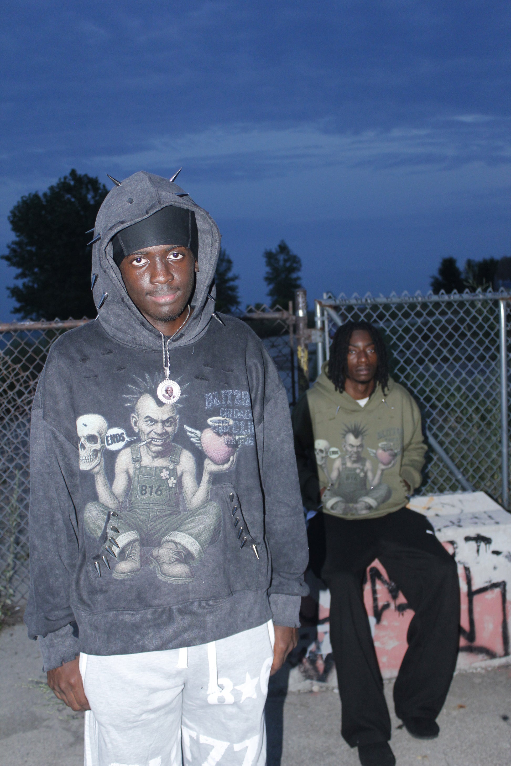 816 Spiked Hoodie - COMING SOON - Blitzz816